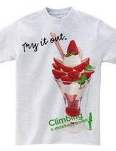 Climbing strawberry parfait