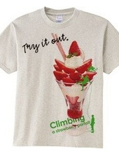 Climbing strawberry parfait