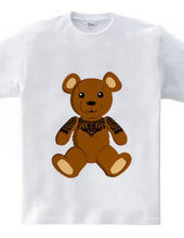 Tribal tattooed teddy bear