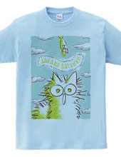 Meow! I love fish! (Blue sky and white c