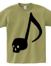 Skull music notes-simple