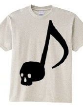 Skull music notes-simple