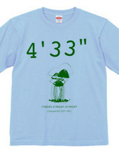 John Cage 4 33 "T shirt color 2