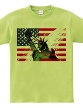 The Statue of Liberty of USA (camouflage