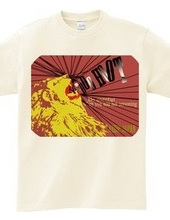 Lion T shirt (dark red)