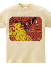 Lion T shirt (dark red)