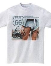 Her Harley  DESIGN and A "route 66&