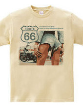 Her Harley  DESIGN and A "route 66&