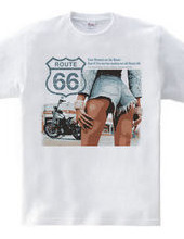 Her Harley  DESIGN and A "route 66&