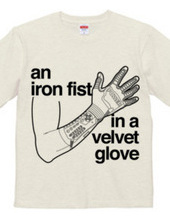 an iron fist in a velvet glove