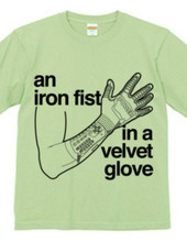 an iron fist in a velvet glove