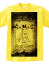  Vitruvian figure of human Orthodox retr