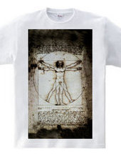  Vitruvian figure of human Orthodox retr