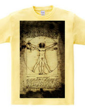  Vitruvian figure of human Orthodox retr