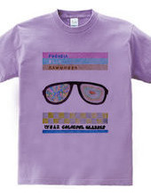 wear colorful glasses