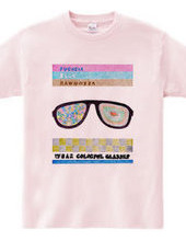 wear colorful glasses