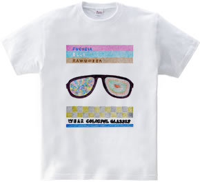 wear colorful glasses