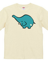 Elephant - blue-