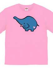 Elephant - blue-