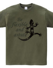 Steampunk-style lizard: Be flexible and 