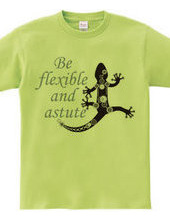 Steampunk-style lizard: Be flexible and 