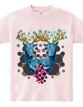 Blue deer t-shirt