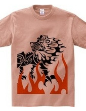 King  (Lion) tribal design pattern 01