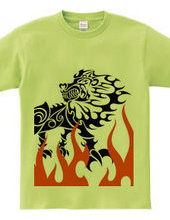 King  (Lion) tribal design pattern 01