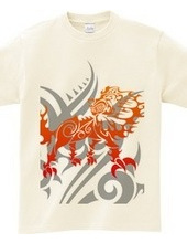 King  (Lion) tribal design pattern 02