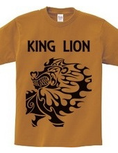 King  (Lion) tribal design pattern 03-bl