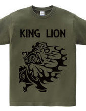 King  (Lion) tribal design pattern 03-bl