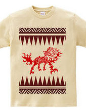 King  (Lion) tribal design pattern 04-re