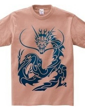 Blue Dragon tribal design pattern 01