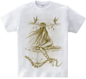 シュルレアリスム可憐な美しい妖精 アナ 心の目を持つ神秘的な美女 個性的で珍しい Fairy House 半袖tシャツ 5 6oz デザインｔシャツマーケット Hoimi ホイミ