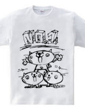 NO1ネコバンザ 組体操Ｔシャツ