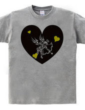 Cupid tribal design pattern 01-Black-