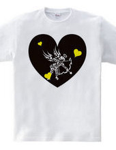 Cupid tribal design pattern 01-Black-