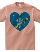 Cupid tribal design pattern 01-Blue-