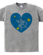 Cupid tribal design pattern 01-Blue-