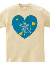 Cupid tribal design pattern 01-Blue-