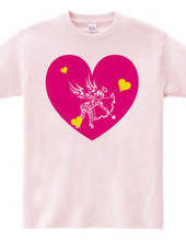 Cupid tribal design pattern 01-Pink-