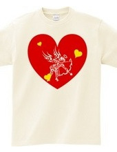 Cupid tribal design pattern 01-Red-