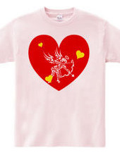 Cupid tribal design pattern 01-Red-