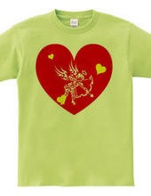 Cupid tribal design pattern 01-Red-