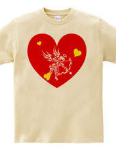 Cupid tribal design pattern 01-Red-