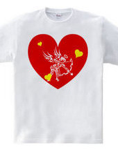 Cupid tribal design pattern 01-Red-