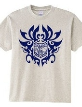 Dragon tribal emblem - Blue-