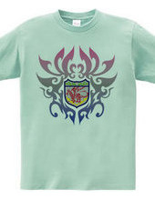 Dragon tribal emblem-colorful-