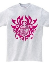 Dragon tribal emblem - Magenta-