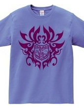 Dragon tribal emblem - Magenta-